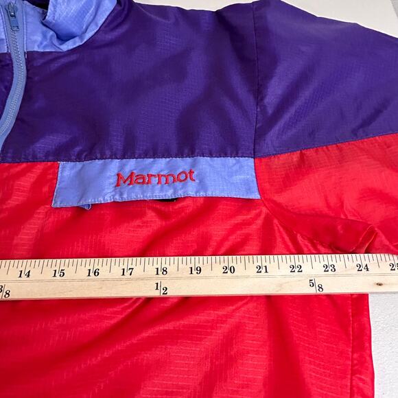 Marmot Women's Windbreaker Rain‎ Coat Shell Packable Red Purple Size Large - Picture 9 of 15